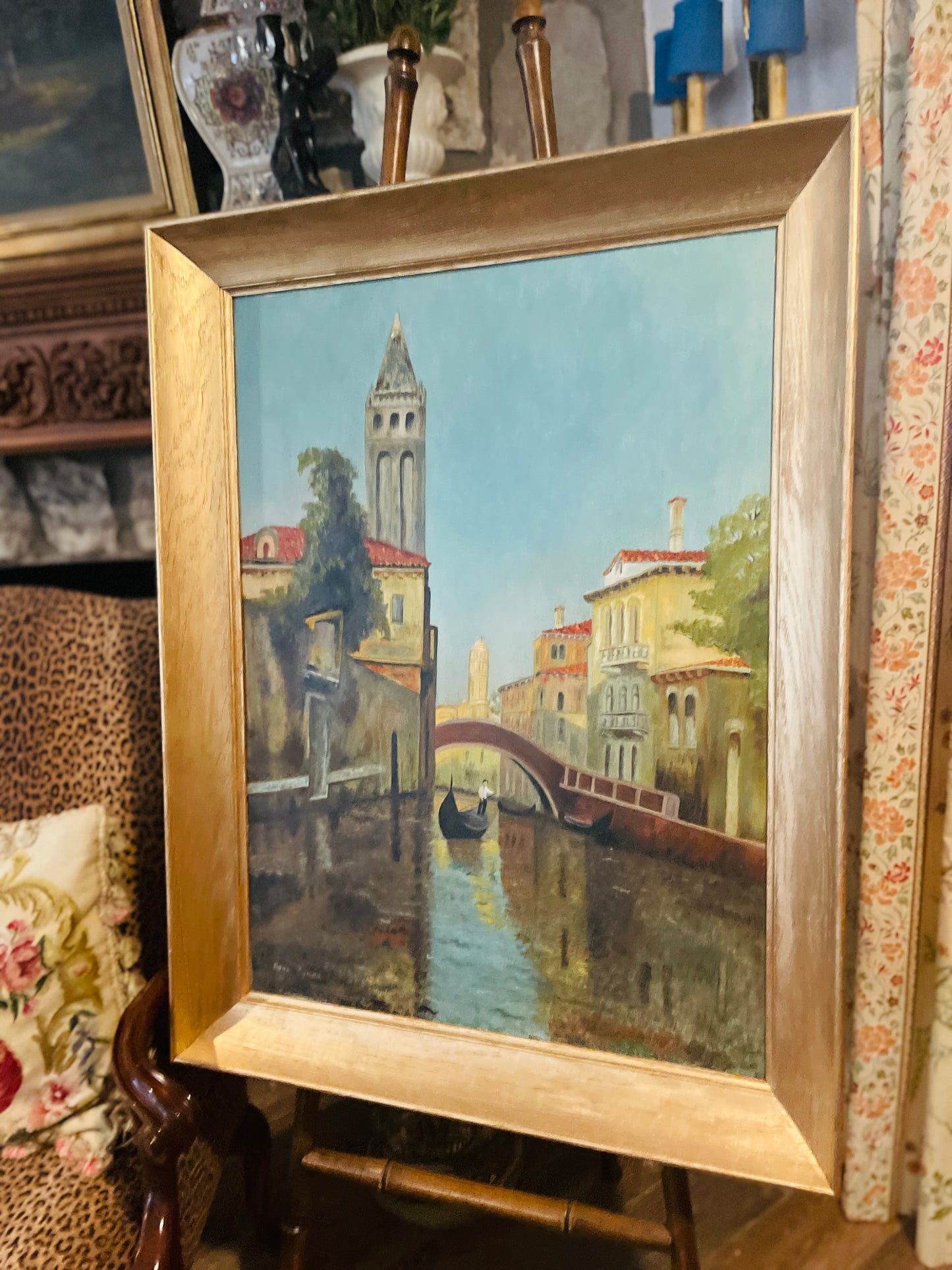 Gondola on the Grand Canal Painting, Venice Painting