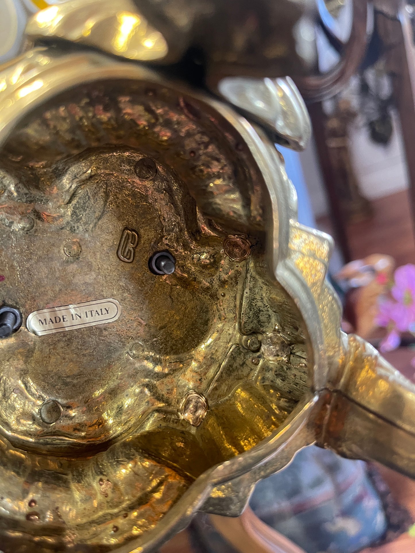 Pair of Vintage Italian Putti Candelabras – Gilt Bronze, Rococo Elegance