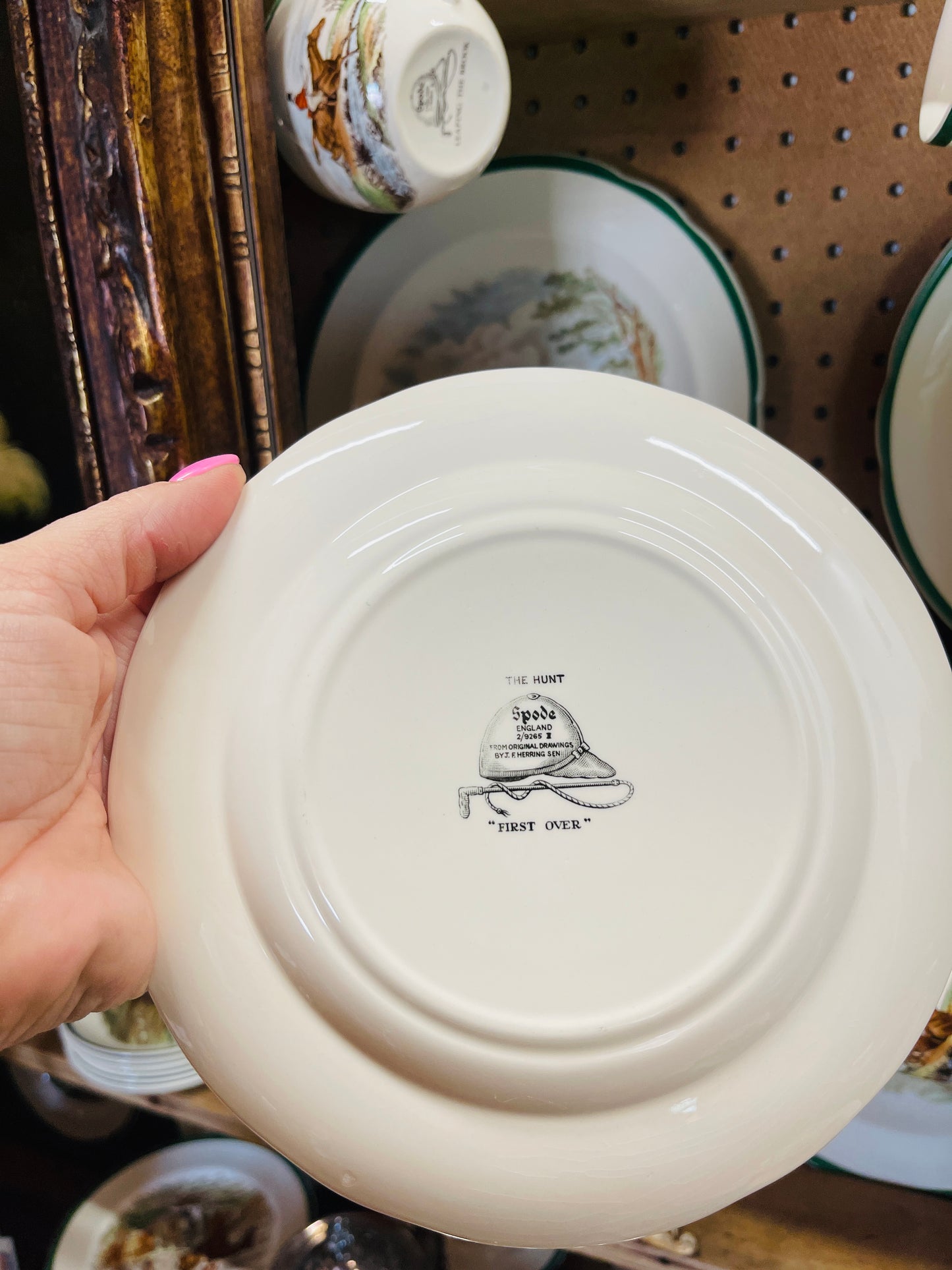 Spode The Hunt ‘First Over’ Salad Plate, Herring Hunt Series
