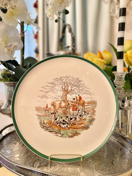 Spode ‘The Huntsman’ 12” Chop Plate, The Hunt Collection, Made in England, Equestrian Decor