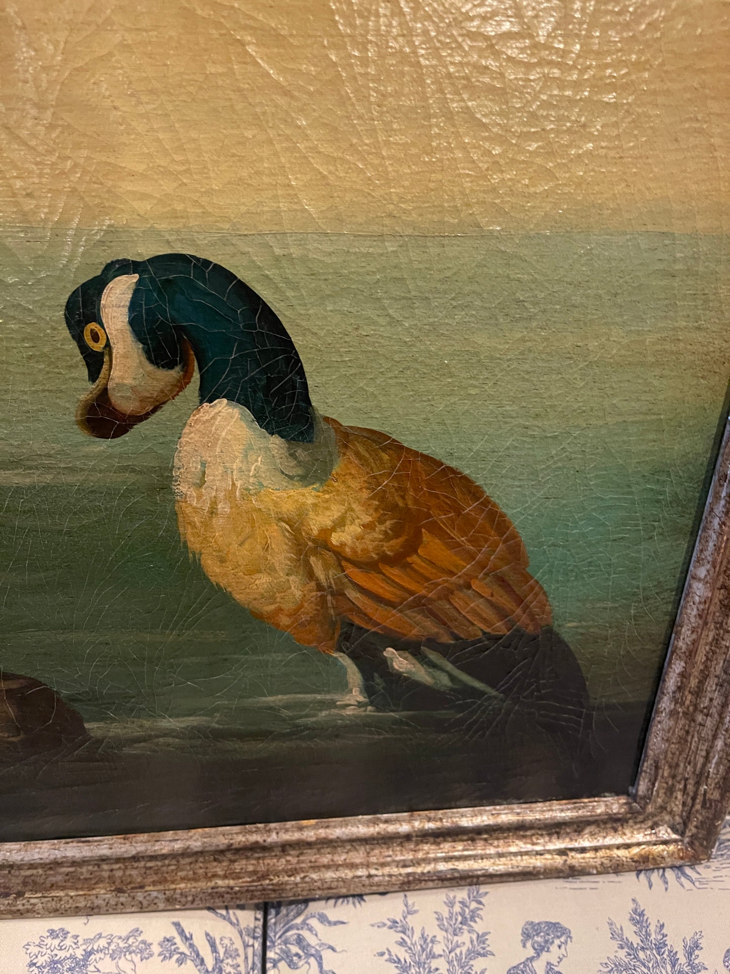 “White Swan” After Ira Monte (b.1918) , 32” x 48” , Vintage Heirloom Artwork