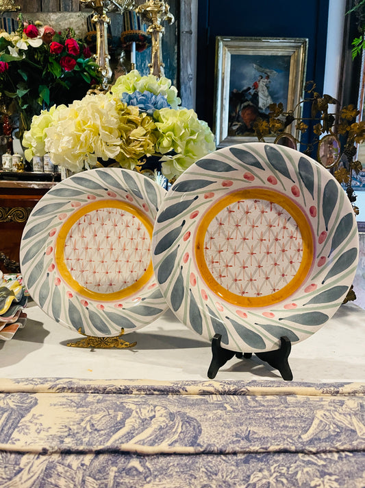 Brighton Pavillon, Vintage MacKenzie Childs Dinner Plate, 2 Available