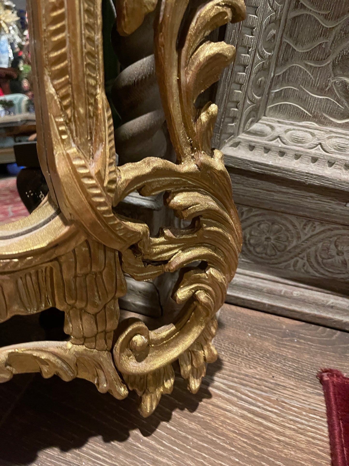 Vintage Chinese Chippendale Pagoda Mirror, Hollywood Regency • Palm Beach • Grandmillennial Style