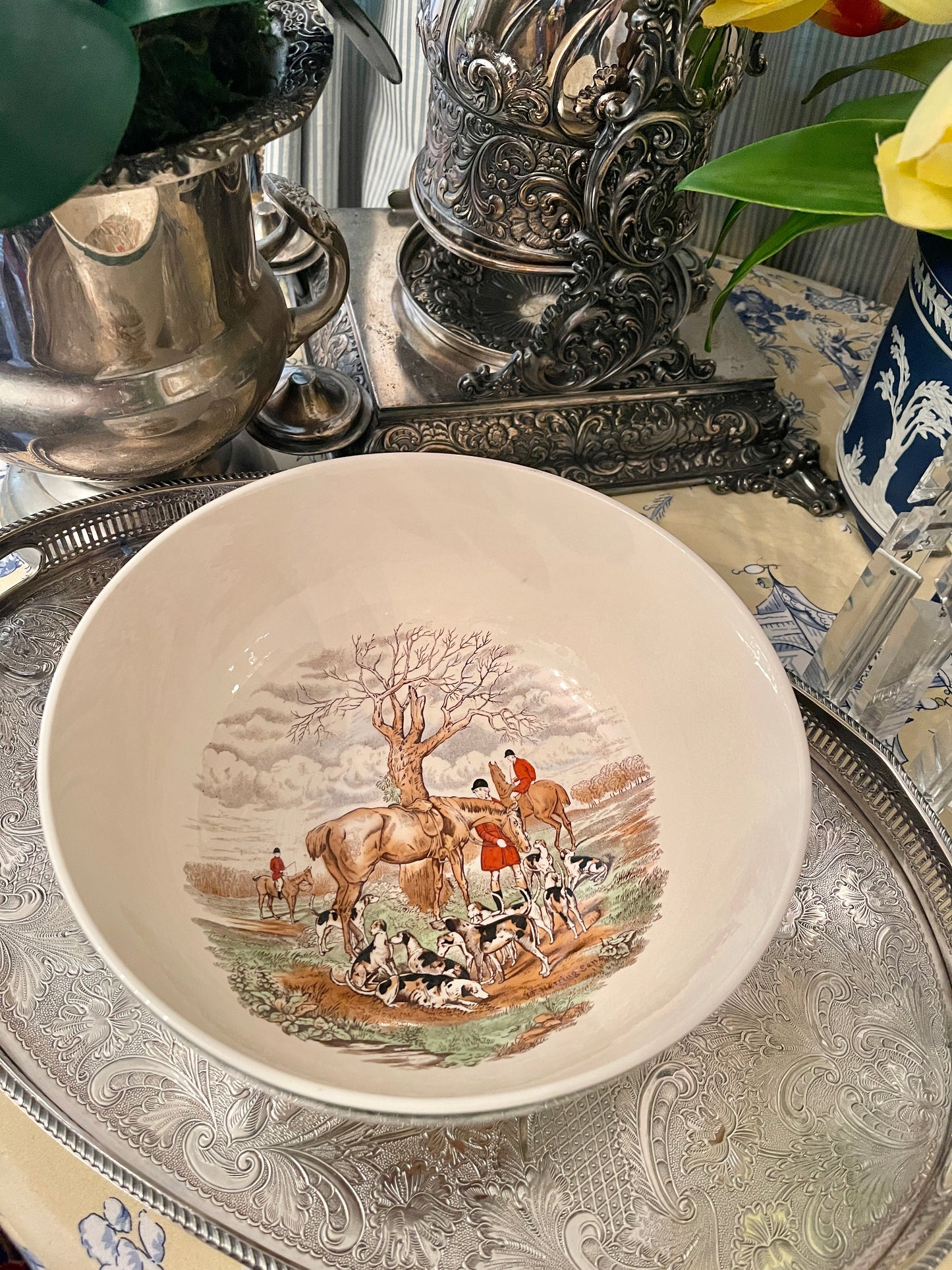 Spode ‘The Huntsman’ Serving Bowl, The Hunt Collection, Made in England