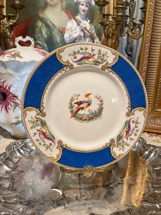 Staffordshire Chelsea Bird Myott Plate