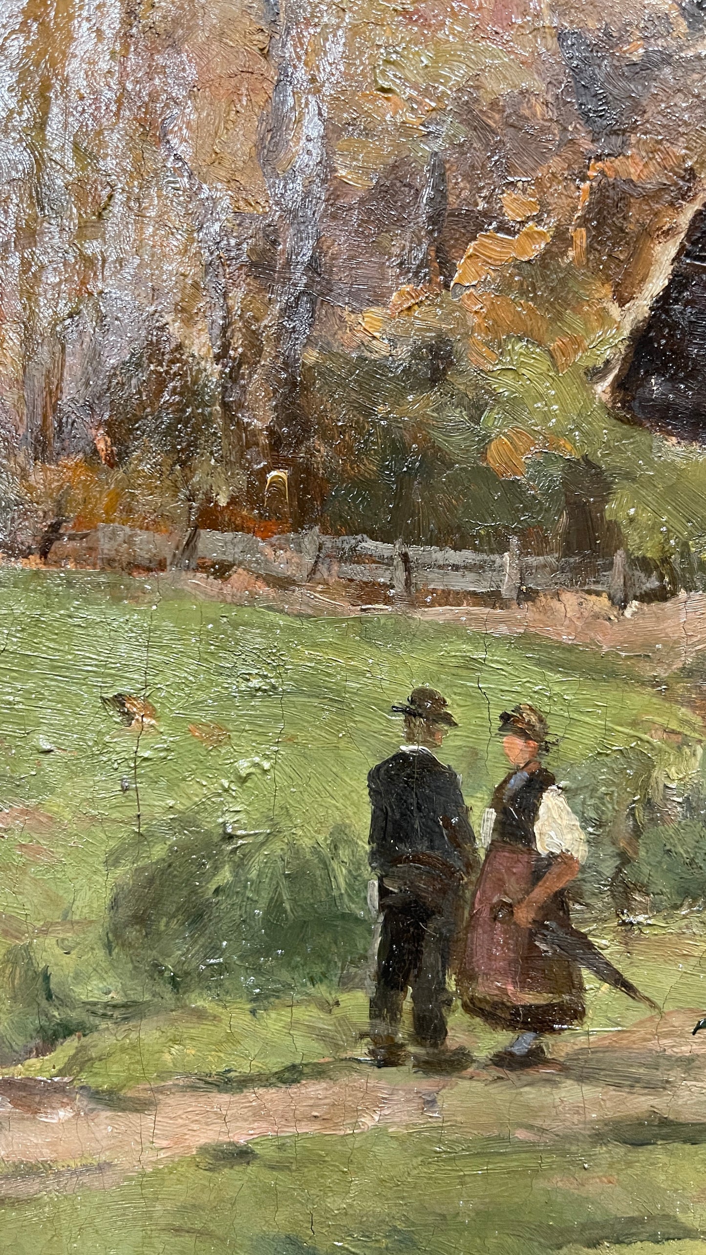 1914 Original Oil Painting by German Artist Vitus Staudacher | Antique European Landscape