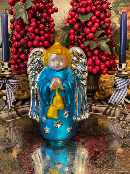 XLARGE Angel Mercury Glass Ornament by Dept 56, Vintage