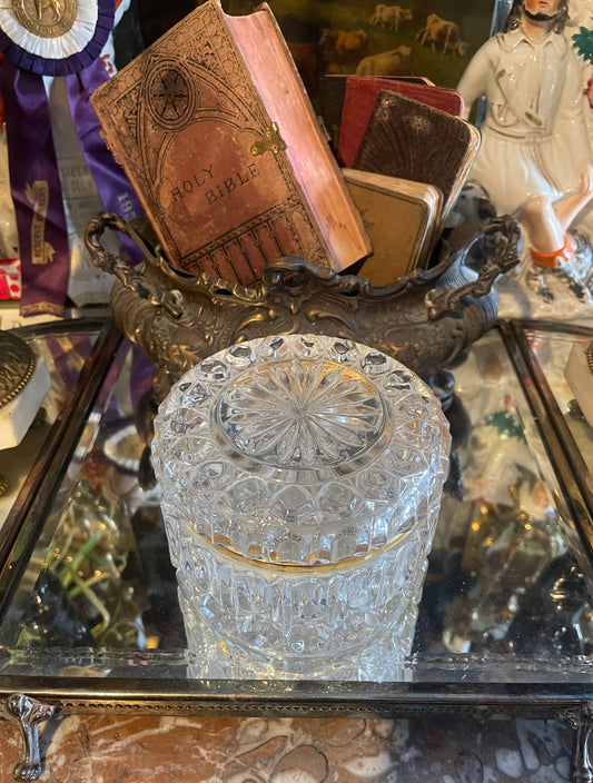 Vintage Cut Crystal Casket