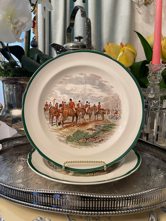 Spode ‘The Meet’ Dinner Plate, The Hunt Collection, Made in England