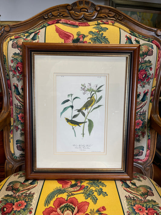 Pair of Authentic John James Audubon Bird Prints – Octavo Edition, 1840–1844 – Hand-Colored Lithographs with Original Text Leaves