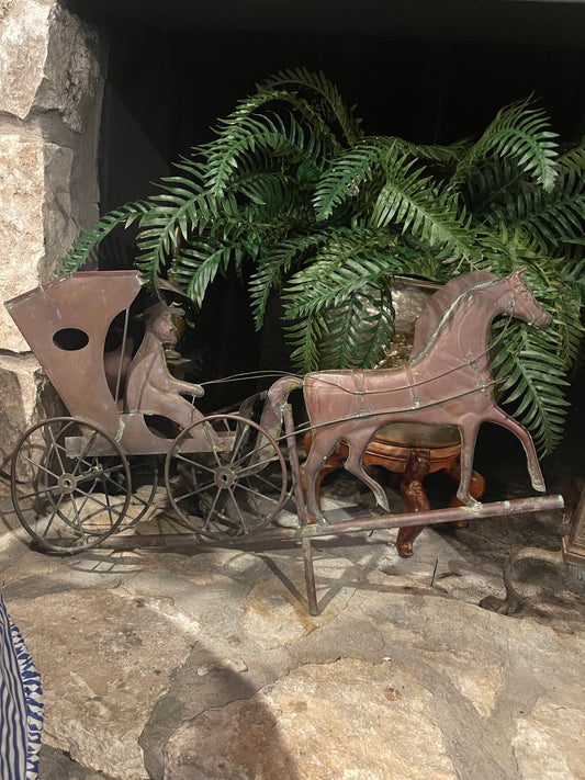 Vintage Horse and Buggy Weathervane