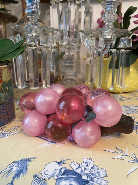 Vintage Pink Lucite Grapes