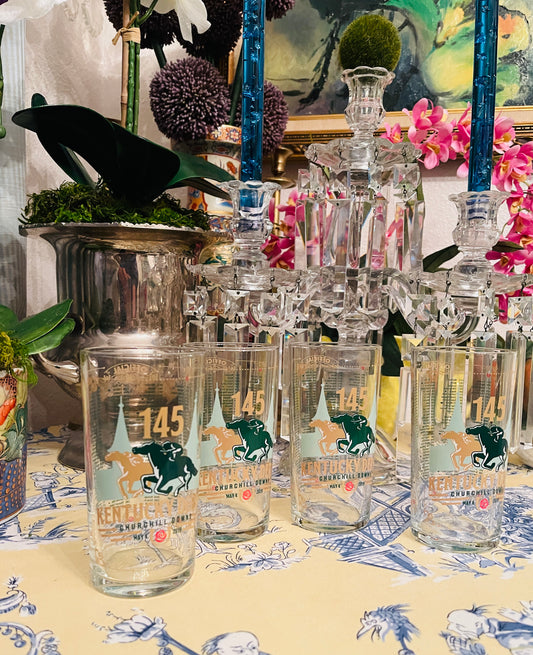 Kentucky Derby Highball Glasses, Set of 4, Official Kentucky Derby Highball Glasses