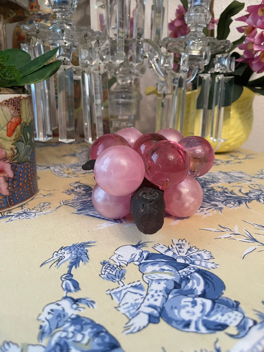 Vintage Pink Lucite Grapes