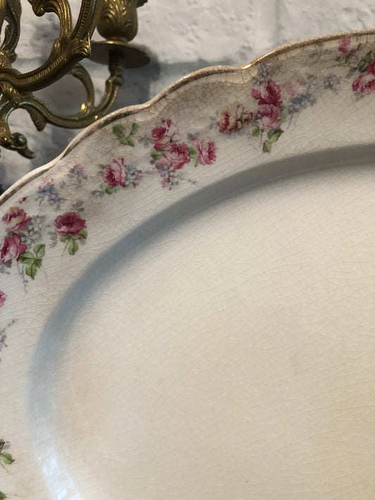 Rosey Pink Excelsor Porcelain Platter