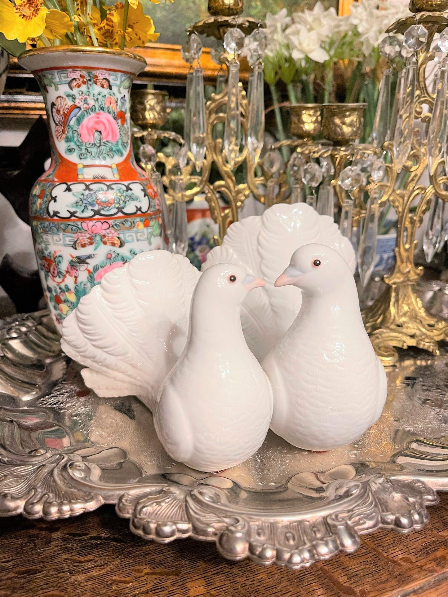 Lladro Coupling Doves, Vintage, Made in Spain