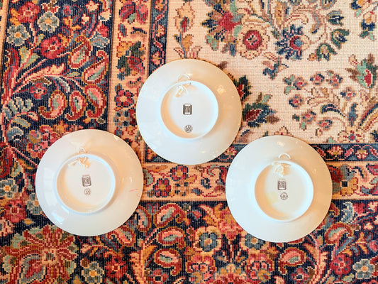 Set of 3 Swedish Commemorative Castle Plates, Plate Wall Display, Vintage