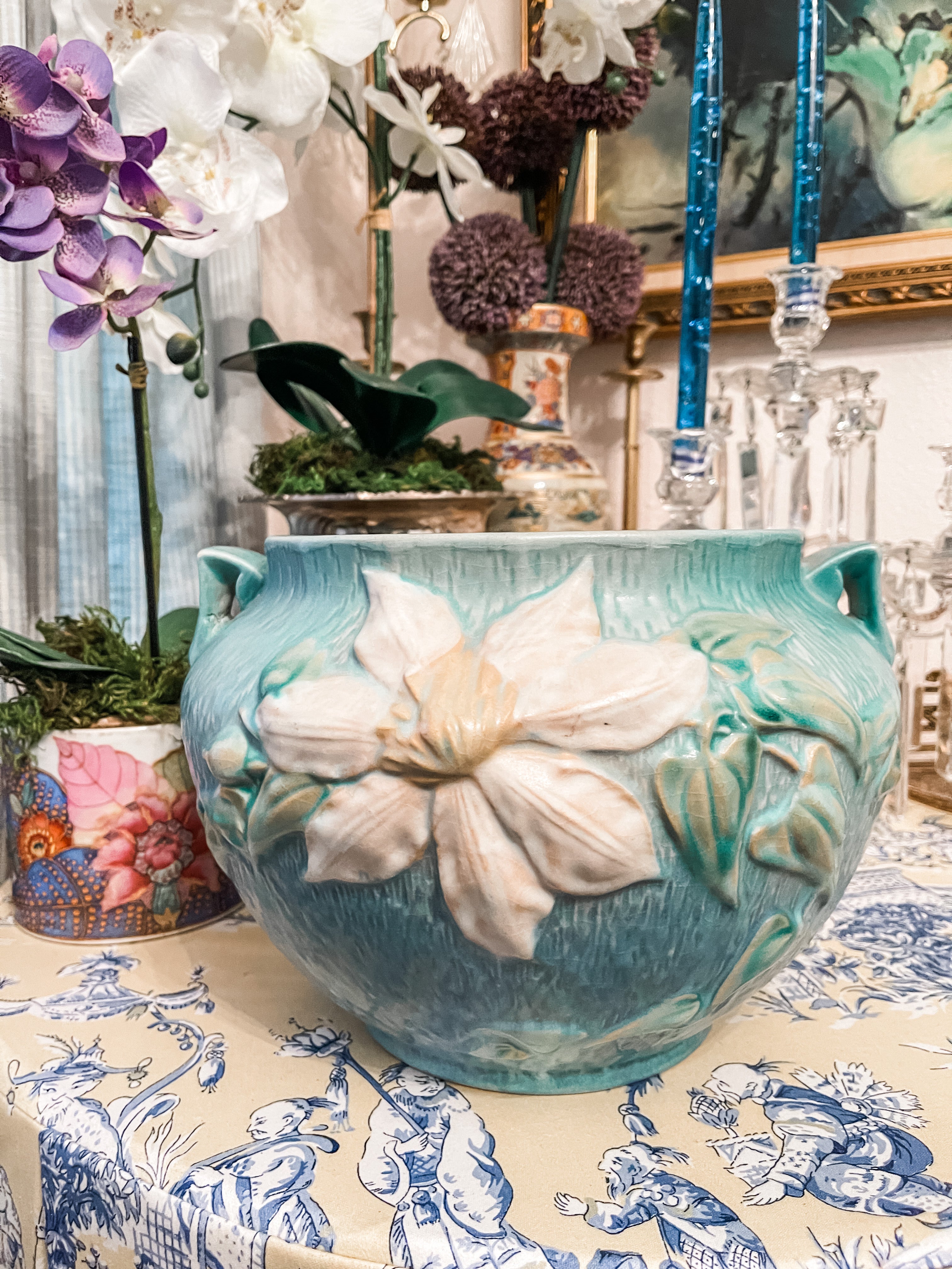 Roseville cheapest Clematis Pottery Vase