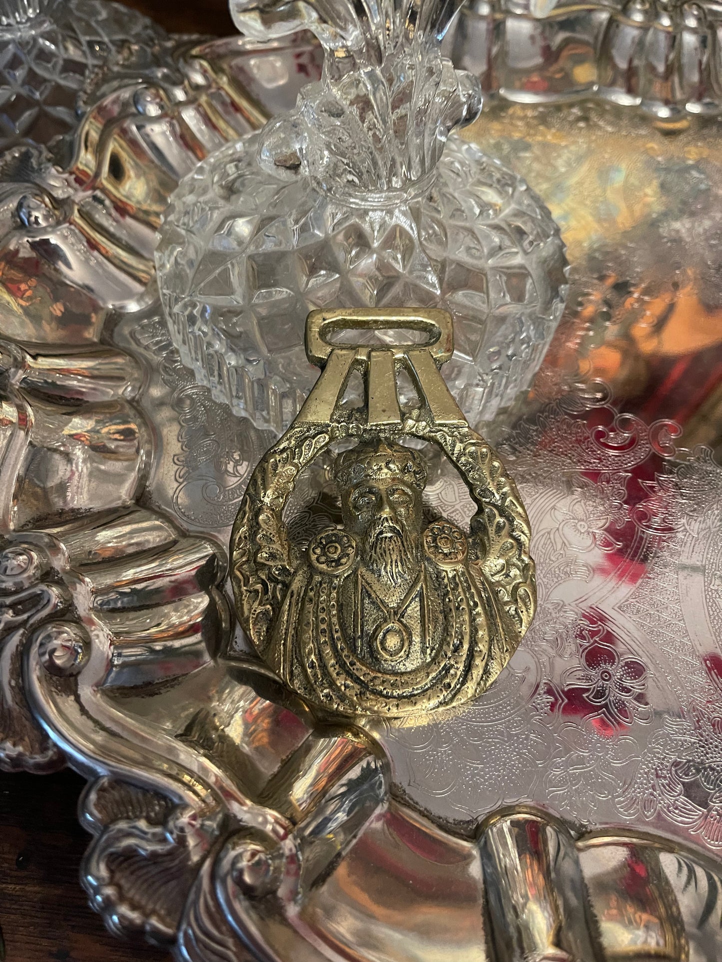 George V Royal Horse Brass, Vintage