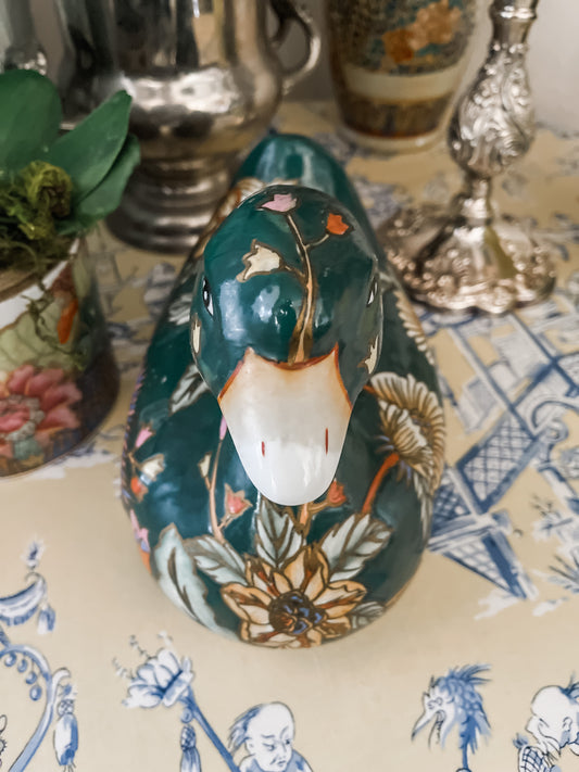 Vintage Chinoiserie Mandarin Duck